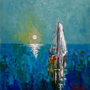 Jerzy Stachura - Szanta, olej na płótnie 70x60